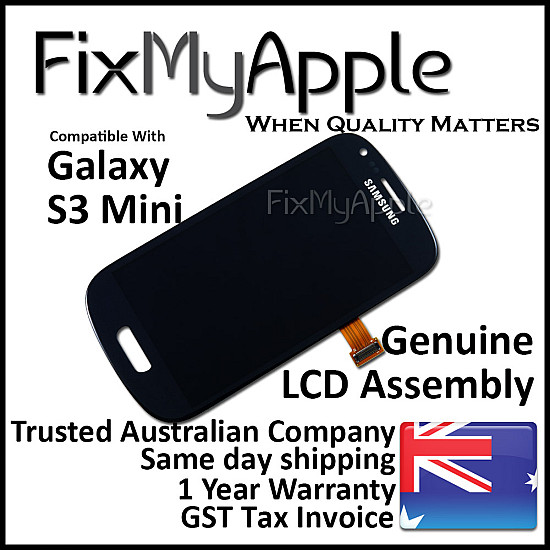 Samsung Galaxy S3 Mini i8190 OLED Touch Screen Digitizer Assembly - Blue [Service Pack]
