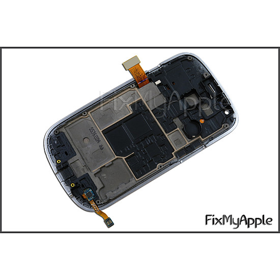 Samsung Galaxy S3 Mini i8190 OLED Touch Screen Digitizer Assembly with Frame - White [Service Pack]