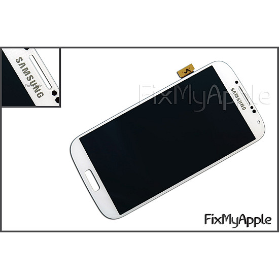 Samsung Galaxy S4 i9500/i9505/i9506/i9507 OLED Touch Screen Digitizer Assembly - White (With Adhesive) [Service Pack]