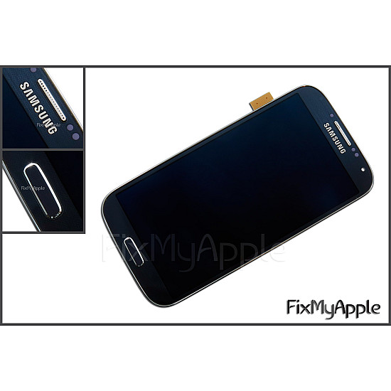 Samsung Galaxy S4 i9505/i9507 OLED Touch Screen Digitizer Assembly with Frame - Black [Service Pack]