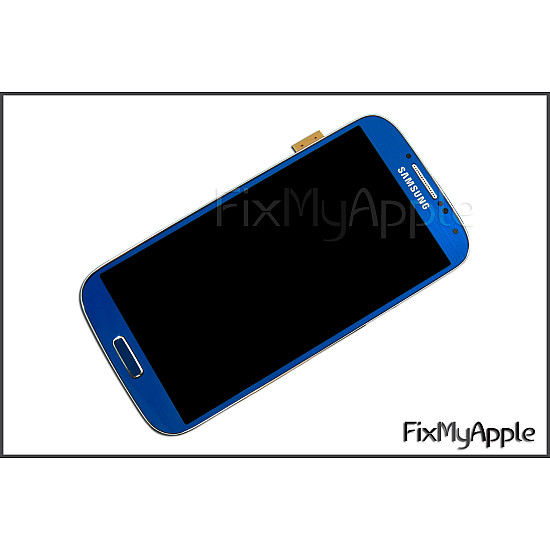 Samsung Galaxy S4 i9505/i9507 OLED Touch Screen Digitizer Assembly with Frame - Blue [Service Pack]