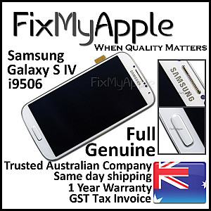 [Service Pack] OLED Touch Screen Digitizer Assembly with Frame - White for Samsung Galaxy S4 i9506