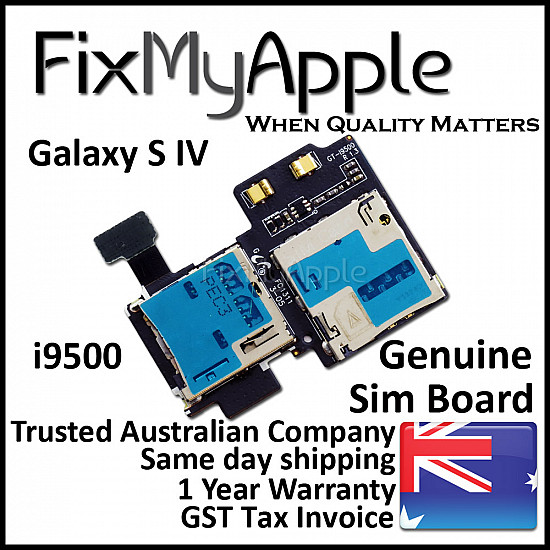 Samsung Galaxy S4 i9500 Sim and Micro SD Card Reader Flex Cable OEM