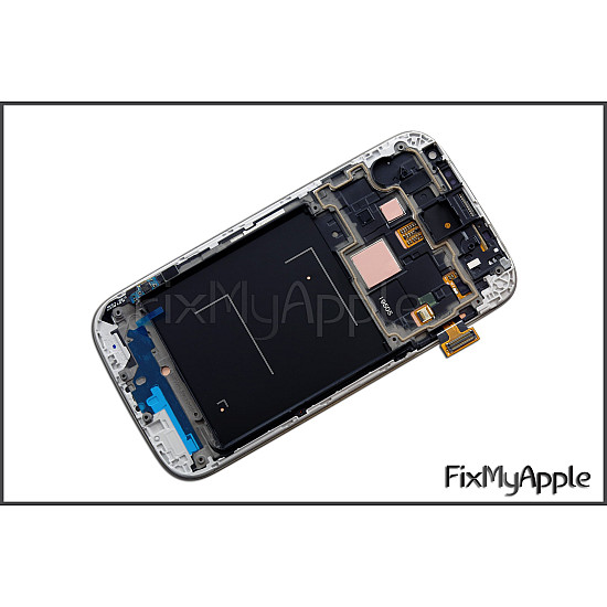 Samsung Galaxy S4 i9505/i9507 OLED Touch Screen Digitizer Assembly with Frame - White [Refurbished]