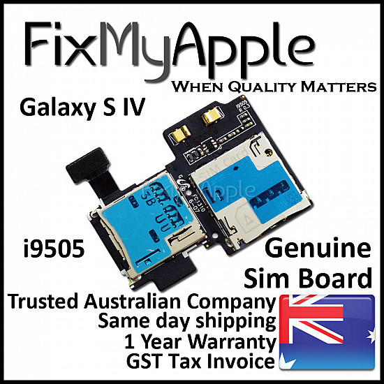 Samsung Galaxy S4 i9505 Sim and Micro SD Card Reader Flex Cable OEM