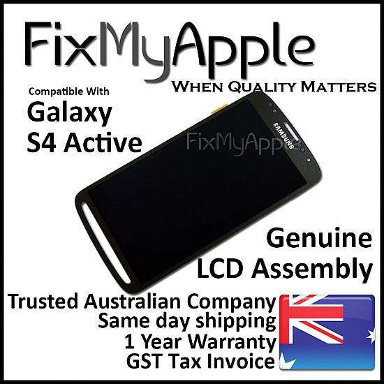 [Refurbished] OLED Touch Screen Digitizer Assembly - Black for Samsung Galaxy S4 Active i9295