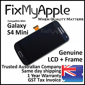 Samsung Galaxy S4 Mini i9195 LCD Touch Screen Digitizer Assembly with Frame - Black OEM