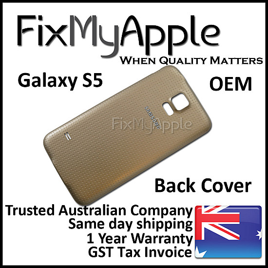 Samsung Galaxy S5 Back Cover - Gold OEM