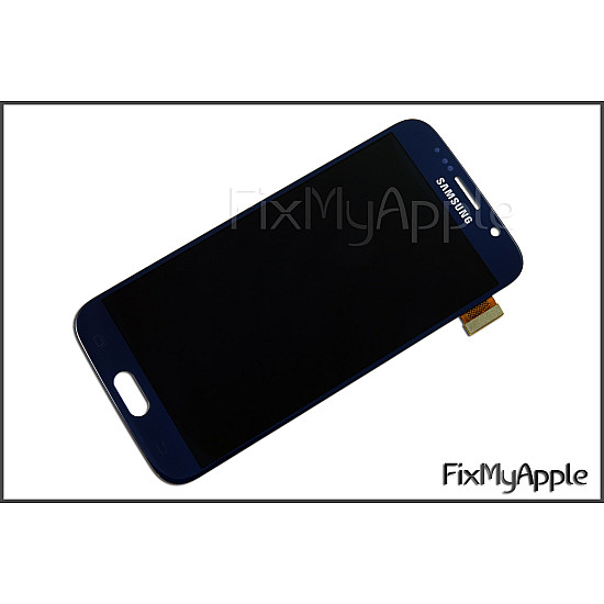 Samsung Galaxy S6 G920 OLED Touch Screen Digitizer Assembly - Black Sapphire (With Adhesive) [Service Pack]