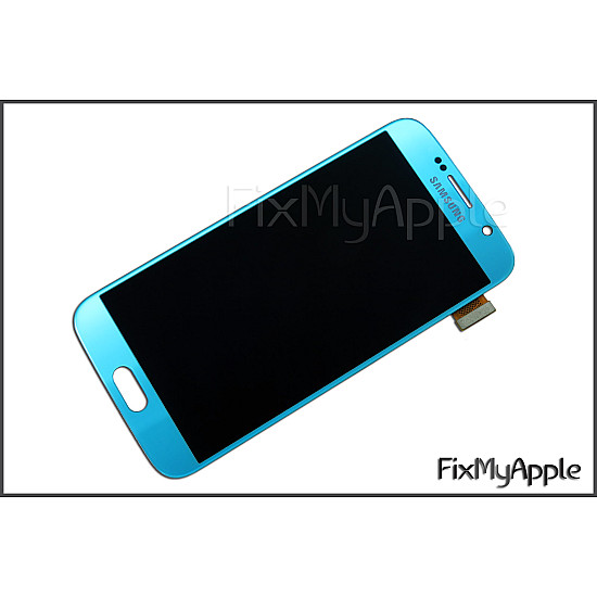 Samsung Galaxy S6 G920 OLED Touch Screen Digitizer Assembly - Blue Topaz (With Adhesive) [Service Pack]