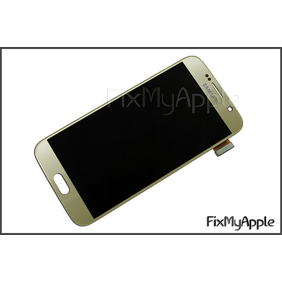 Samsung Galaxy S6 G920 OLED Touch Screen Digitizer Assembly - Gold Platinum (With Adhesive) [Service Pack]