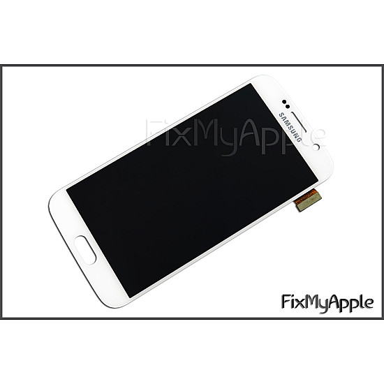 Samsung Galaxy S6 G920 OLED Touch Screen Digitizer Assembly - White Pearl (With Adhesive) [Service Pack]