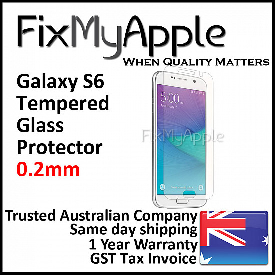 Samsung Galaxy S6 Tempered Glass Screen Protector - Premium 0.2mm