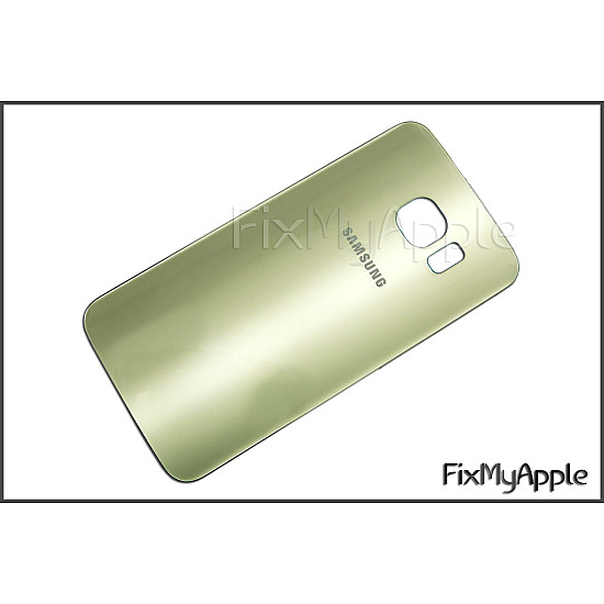 Samsung Galaxy S6 Edge Back Glass Cover - Gold Platinum