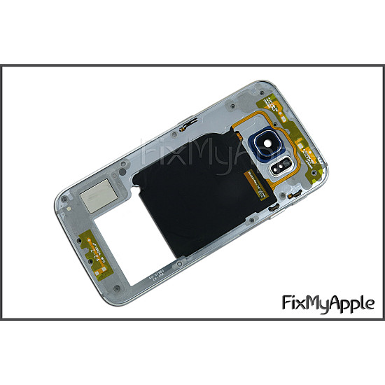 Samsung Galaxy S6 Edge Mid Back Frame Bezel - Black Sapphire OEM