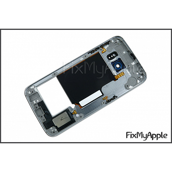 Samsung Galaxy S6 Edge Mid Back Frame Bezel - Black Sapphire OEM
