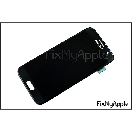 Samsung Galaxy S7 G930 OLED Touch Screen Digitizer Assembly - Black (With Adhesive) [Service Pack]