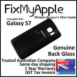 Samsung Galaxy S7 Back Glass Cover - Black