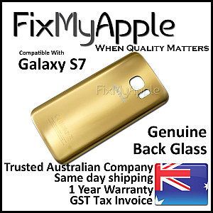 Samsung Galaxy S7 Back Glass Cover - Gold