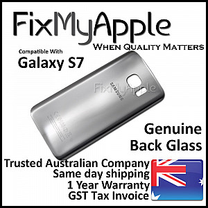 Samsung Galaxy S7 Back Glass Cover - Silver OEM