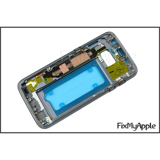 Samsung Galaxy S7 Mid Back Frame Bezel - Black OEM