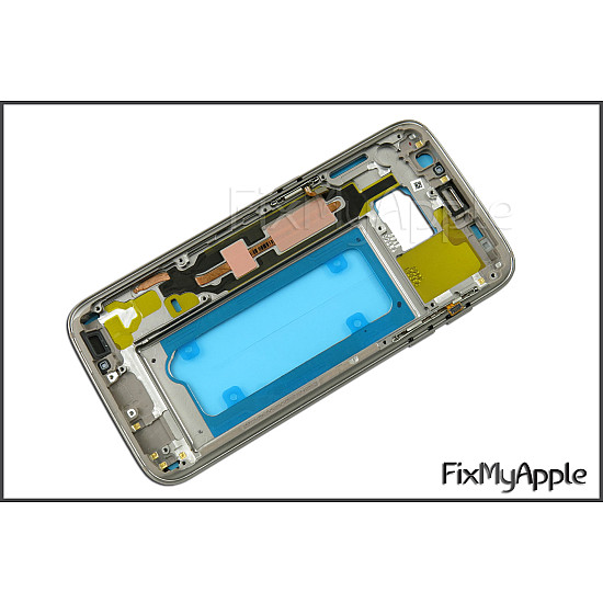 Samsung Galaxy S7 Mid Back Frame Bezel - Gold OEM