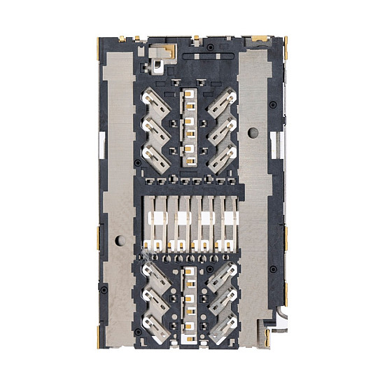 Sim Card Reader Connector OEM for Samsung Galaxy S7 / S7 Edge / S8 / S8 Plus / S9 / S9 Plus / S10e / S10 / S10 Plus / S20 / S20 Plus / S20 Ultra / Note 8 / Note 9 / Note 10 Plus (Soldering Required)