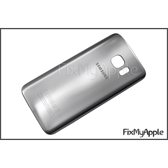Samsung Galaxy S7 Edge Back Glass Cover - Silver