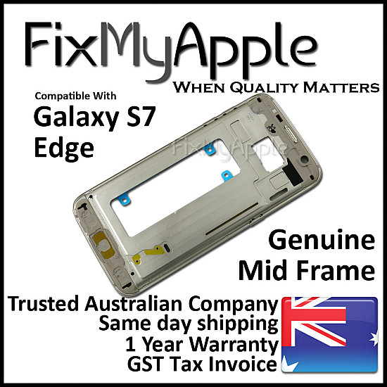 Mid Back Frame Bezel - Gold OEM for Samsung Galaxy S7 Edge