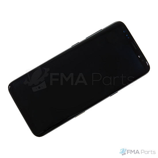 Samsung Galaxy S8 G950 OLED Touch Screen Digitizer Assembly with Frame - Midnight Black [Service Pack]