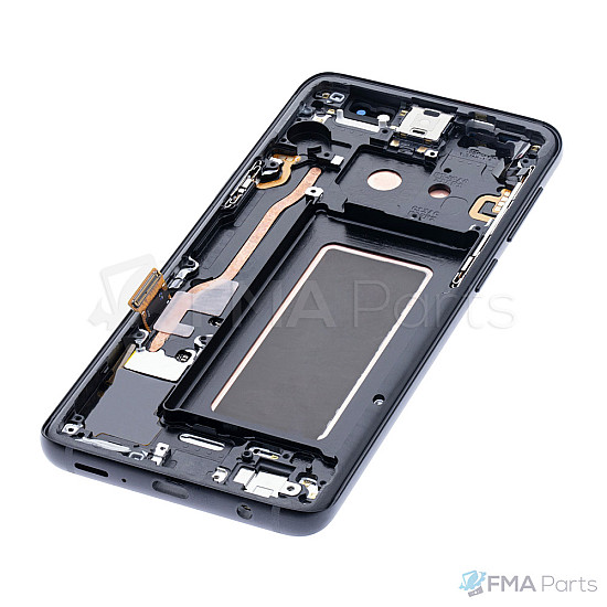 Samsung Galaxy S9+ G965 OLED Touch Screen Digitizer Assembly with Frame - Midnight Black [Service Pack]
