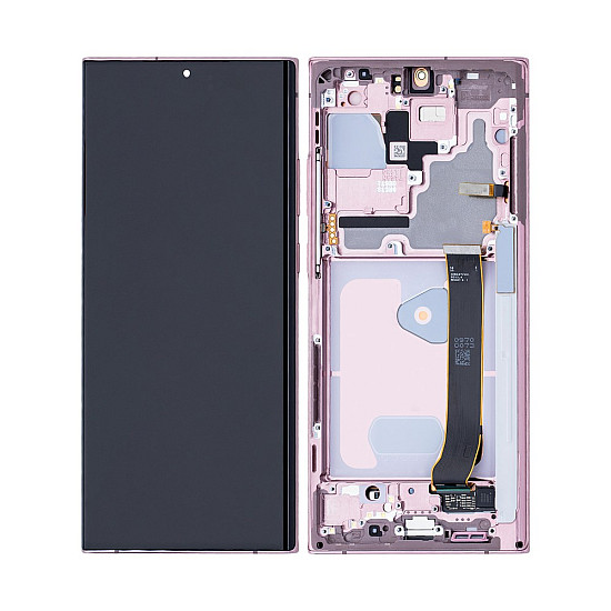 Samsung Galaxy Note 20 Ultra N985/N986 OLED Touch Screen Digitizer Assembly with Frame - Mystic Bronze [Refurbished]