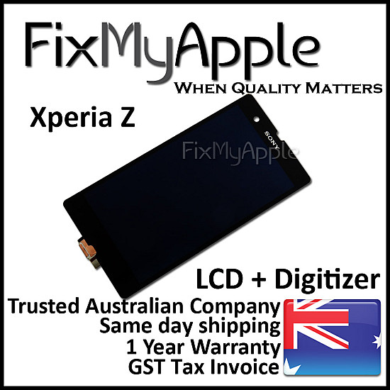 Sony Xperia Z LCD Touch Screen Digitizer Assembly (With Adhesive)