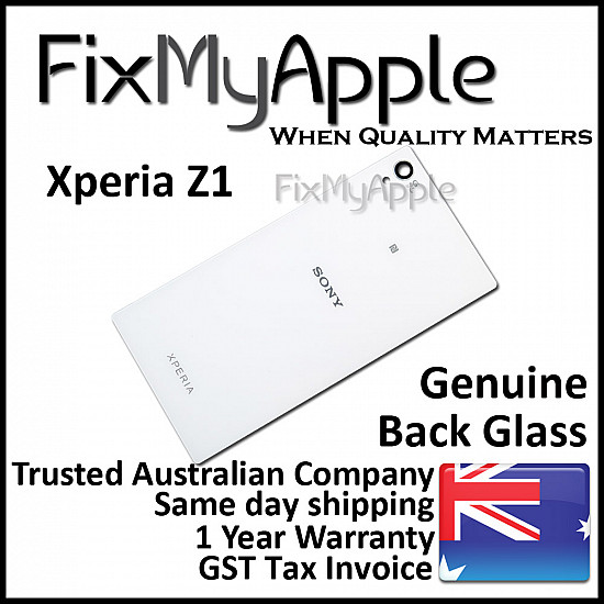 Sony Xperia Z1 Back Glass - White OEM