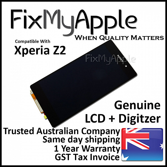 Sony Xperia Z2 LCD Touch Screen Digitizer Assembly OEM (With Adhesive)