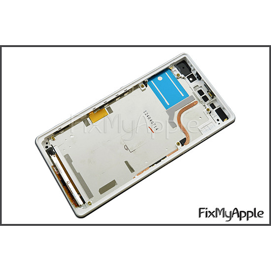 Sony Xperia Z2 LCD Touch Screen Digitizer Assembly with Frame - White OEM