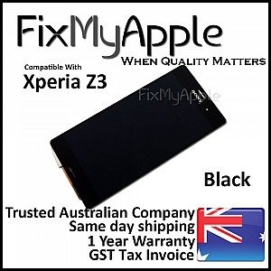 Sony Xperia Z3 LCD Touch Screen Digitizer Assembly - Black (With Adhesive)