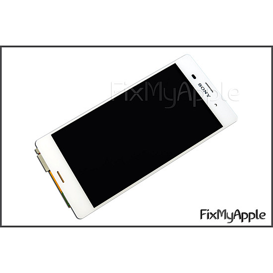 Sony Xperia Z3 LCD Touch Screen Digitizer Assembly - White OEM (With Adhesive)