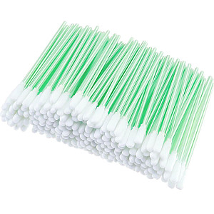 Foam Cleaning Swab Sticks - 100 Pieces (Regular Tip)