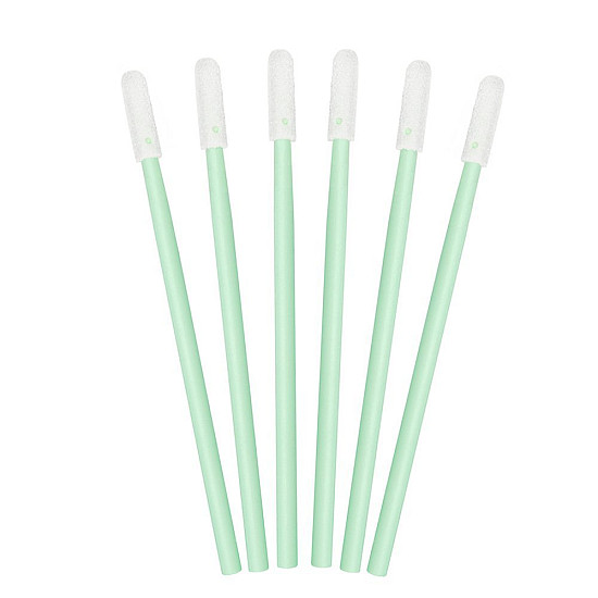 Foam Cleaning Swab Sticks - 100 Piece (Spiral Tip)