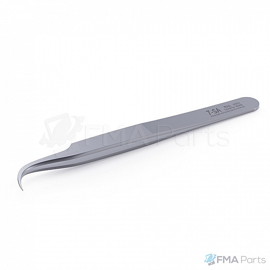 QianLi Mega-IDEA Tweezers - Non-Magnetic Stainless Curved Tip 7-SA