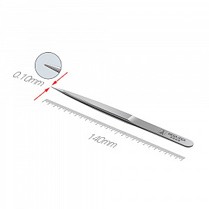 QianLi Mega-IDEA Tweezers - Non-Magnetic Stainless 0.10mm