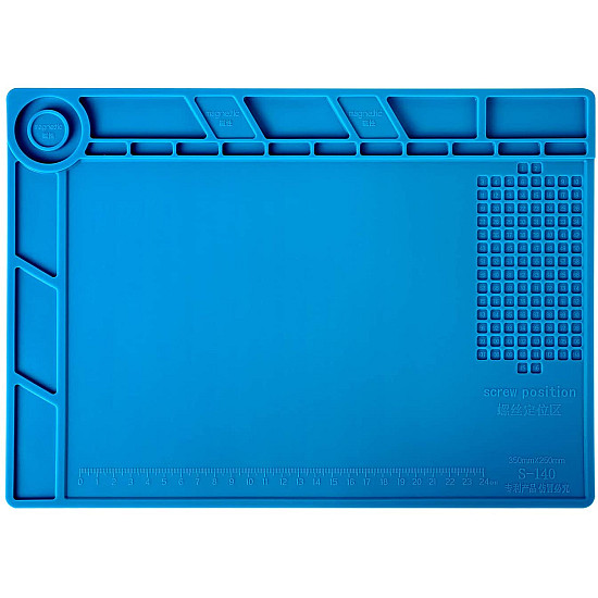 Silicone Soldering Phone Repair Work Mat 350 x 250 mm (Magnetic)