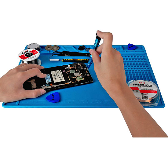 Silicone Soldering Phone Repair Work Mat 350 x 250 mm (Magnetic)