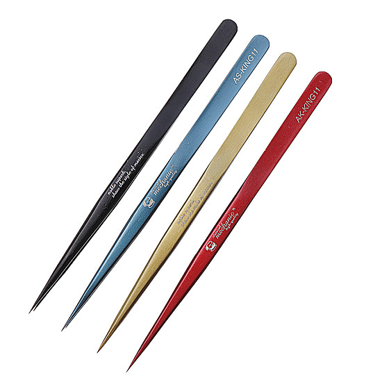 Tweezers - Mechanic Ultra Fine Tip Straight Tweezers ESD Safe AZ-KING11