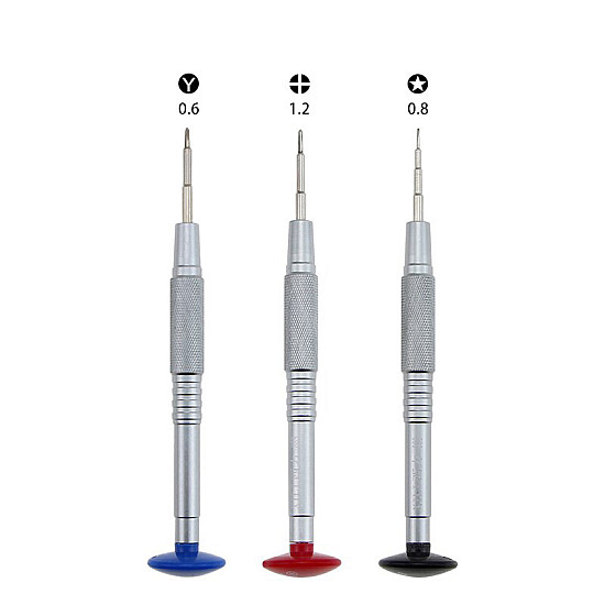 XILI 889 High Quality Screwdrivers for Phone Repair - Tri-Point Y06 / P2 Pentalobe /  Phillips PH000