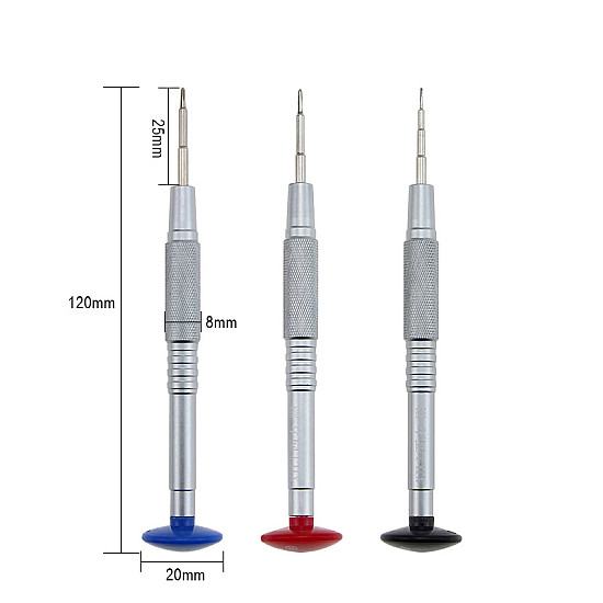 XILI 889 High Quality Screwdrivers for Phone Repair - Tri-Point Y06 / P2 Pentalobe /  Phillips PH000